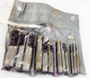 Hollow Punch Set 12Pc Made In China, 19 -3.2Mm.