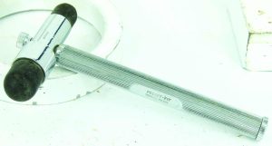 Pocket Pit Combination Hammer, Has Scribe At Top And Brush At Bottom, 5".