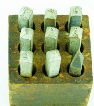 Rare Caddilac Detriot 1/16" Number Set.