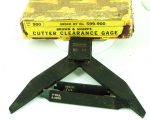 Brown & Sharpe 599-900 Cutter Clearance Gage As New.