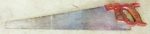 Henry Disston D-23 Light Weight Saw, Full Engravings On Blade, Nice Carvings On Handle, 7 Tpi, 26".