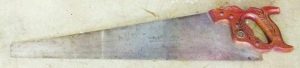 Henry Disston D-23 Light Weight Saw, Full Engravings On Blade, Nice Carvings On Handle, 7 Tpi, 26".