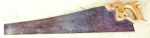 Henry Disston Philadelphia 26" 7 Tpi Early Hand Saw, Some Engravings On Blade, Handle Has Small Chip On Bottom. Very Clean Saw.