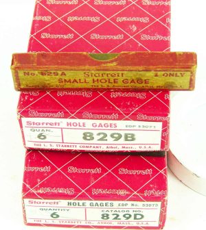 Starrett #829 Small Hole Gauges, Size A A$ 25, Size B A$ 25, Size C A$ 25, Size D $25, Size E
