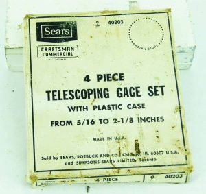 Sears Usa 4Pc Telescoping Gauge Iob, 5/16- 2 1/8".