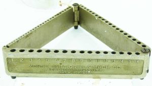 Morse Twist Drill & Mach Co Number Drill Holder Patent 1906.
