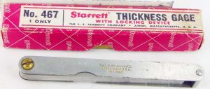 Starrett #467 Thickness Gauge.