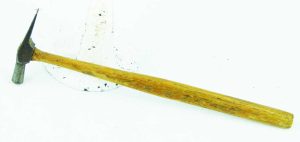 Vintage Jeweler's Hammer, Rounded Face, 2 1/4" Long, Maker Worn F.