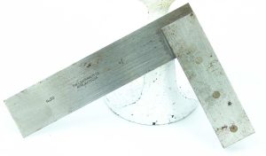 Starrett #20 4 1/2" Engineers Square, Faint Owners Marks.