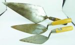 Set 3 Trowels, Cenurion Italy Largest, Unmarked Middle, Praco Smallest.