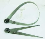 Starrett Usa 10 1/2" Calipers, Owners Marks.