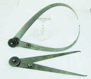 Starrett Usa 10 1/2" Calipers, Owners Marks.