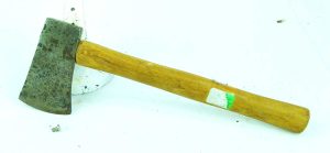 Miniature Salesmens Hatchet, 2 3/4" Long Head X 1 5/8" Edge, Maker Worn.