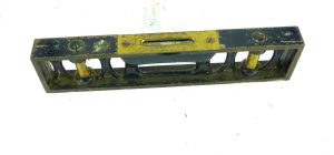 J Rabone England 9" Brass Top Level, 3 Vials All Good.