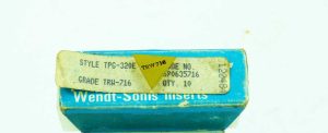 Trw Wendt-Sonis Usa Tpg-320E Carbide Inserts.