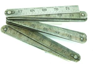 Rare Starrett #451 Aluminum Zigzag Rule, Patent 1911.
