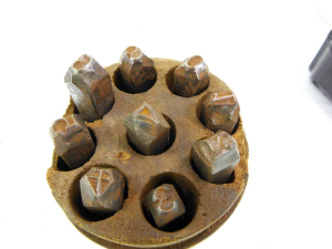 Number Punch set 1/4", mixed maker