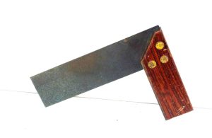 Fine 6" Mitre Square, Most Original Finish, Very Nice.