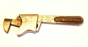 Long Wrench Co 5" slide wrench, patent 1907, very rare type