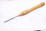 Vintage HSS woodturning finger gouge, 1/4"