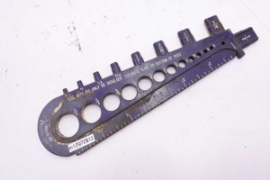 Combination tool, hard plastic for drill size, drill guide, bolts