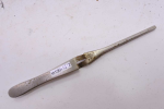 Steel tweezer for holding small items, 6" long