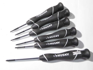 Husky set of precision screw drivers