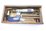 Tesa 0 -1" swiss micrometer, carbide tip and has magnifier