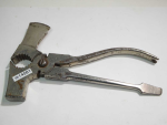 Vintage combination tool, hammer, pliers, hatchet, screwdriver, puller, 160mm long,