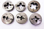 P and N and USA die set, 2 1/4" round dies