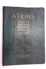 Atkins Saw, saw tools, machine knives & files original catalog V3033