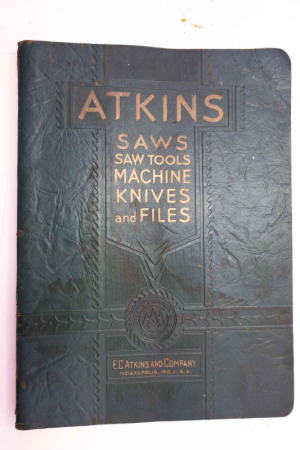 Atkins Saw, saw tools, machine knives & files original catalog V3033