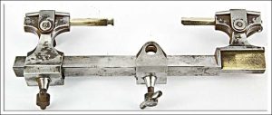 Jewelers Steel Verge Mini Lathe, Steel Base Is 7 3/4" Long.