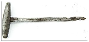 Miniature All Metal Gimlet, 3 1/2" Long.
