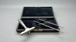 Starrett No 440-A Depth Gauge Ratchet Stop 5 & 6" Extensions In Good Condition IOB