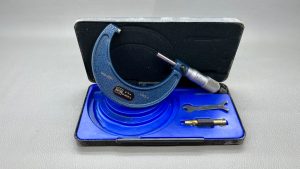 Moore & Wright No 966B 2-3" Micrometer Ratchet Stop Grad 0.0001 In Good Condition