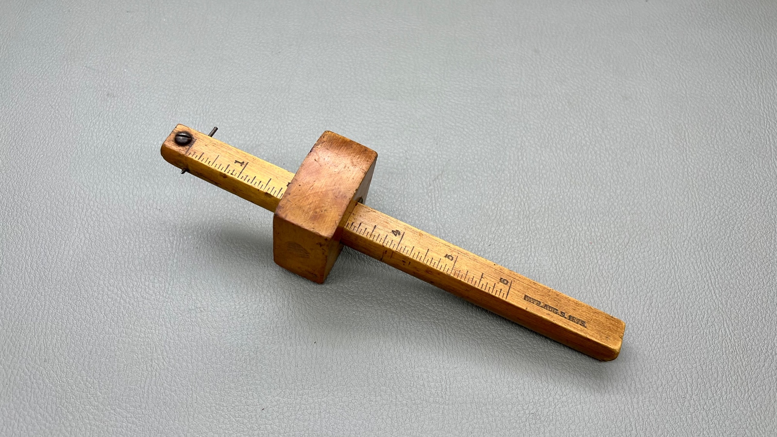 Stanley No 65 Marking Gauge Pat Aug 5 1873 Great Original Patina And Colour In Good Condition For Year