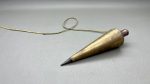 Vintage Brass Plumb Bob 170mm Long Uncleaned
