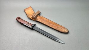 Bayonet & Leather Sheath No 3485b USA 11" Long In Good Condition
