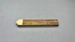 Stanley Rule & Level No 62 Boxwood Rule 2 Foot Long 4 Fold Brass Bound In Good Condition