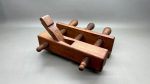 Wooden Plough Plane & Guide Beautiful Timber 3/8" Cutter In Good Condition
