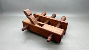 Wooden Plough Plane & Guide Beautiful Timber 3/8" Cutter In Good Condition
