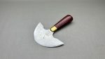 Osborne USA Round Knife Nice Handle 5" Wide In Top Condition