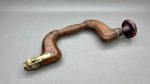 Vintage Timber & Brass Brace Button Is A Bit Loose Otherwise A Nice Piece