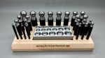 24 Piece Hole Plate & Punch Dapping Set In Top Condition