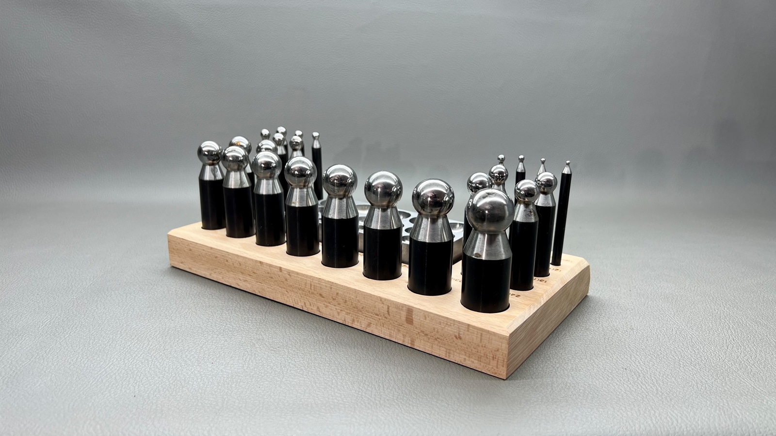 24 Piece Hole Plate & Punch Dapping Set - Image 2