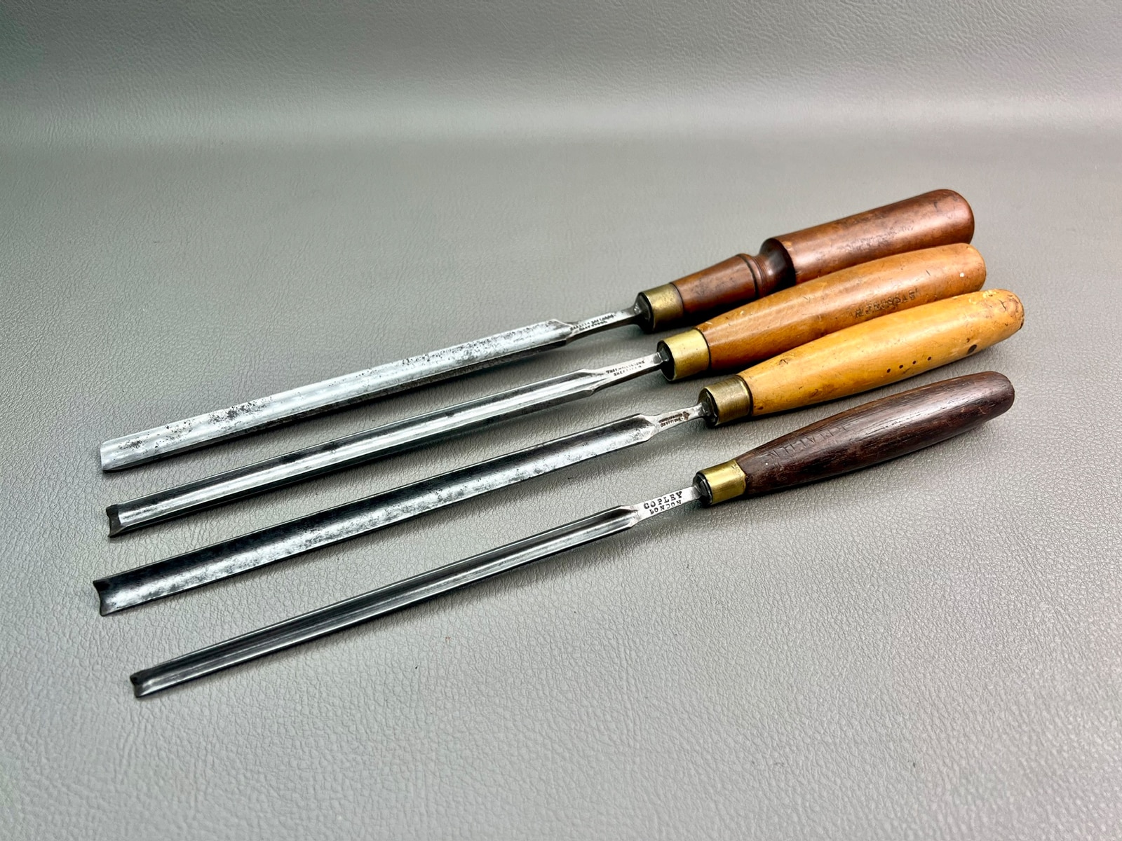 Vintage Set Of 4 Patternmakers Gouges - Image 2