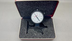 Starrett No 643 Dial Depth Gauge 0 - .125" IOB Smooth Action In Good Condition