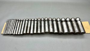 Large Set Of Dapping Punches Sizes 1 - 26 Uncleaned In Good Condition
