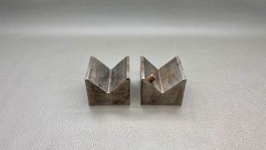 Two V Blocks Measuring 2" x 2" x 1 1/2" Owners Marks